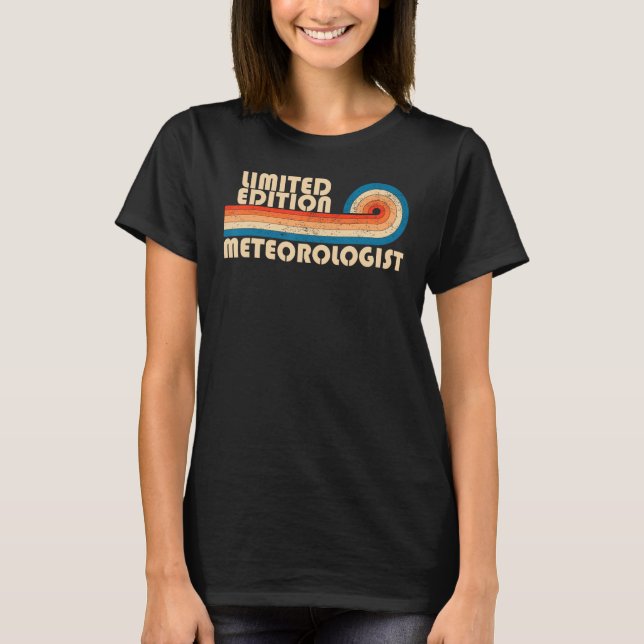 METEOROLOGIST Lönsam yrkestitel Birthday T Shirt (Framsida)