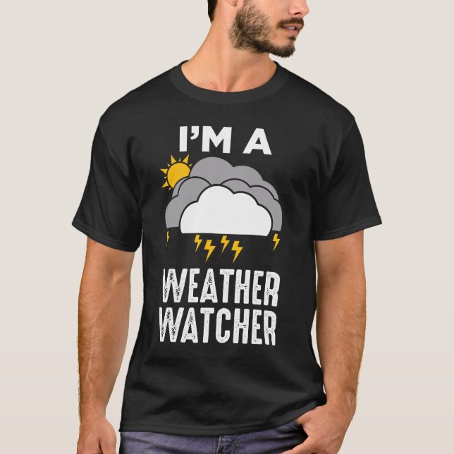 Meteorologist Väderväder Meteorologi T Shirt (Framsida)