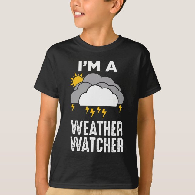 Meteorologist Väderväder Meteorologi T Shirt (Framsida)