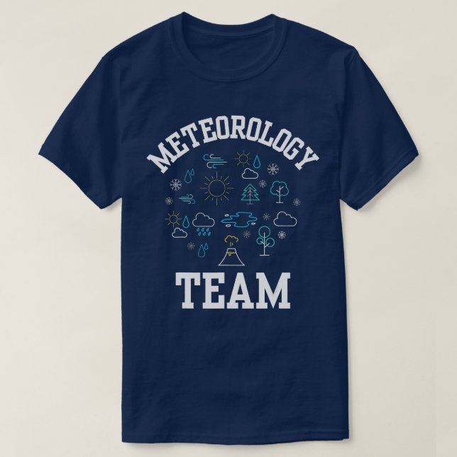 Meteorologiteamet Jobb Vädermeteorologer Forecas T Shirt (Design framsida)