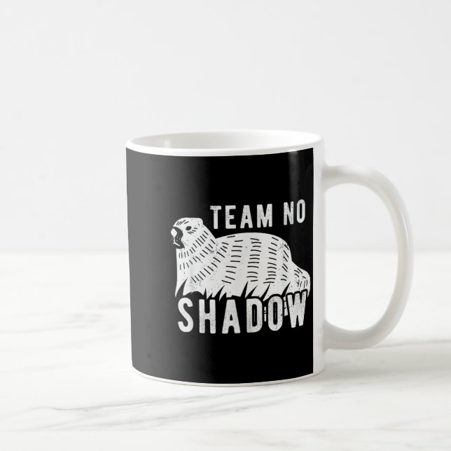 Meteorology Funny Team No Shadow Groundhog 2022  Kaffemugg (Höger)
