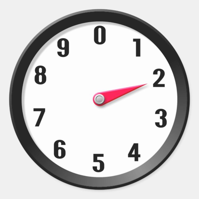 Meter 2 runt klistermärke (Framsida)