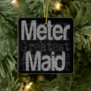 Meter Maid Extraordinaire Julgransprydnad Keramik