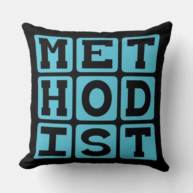 Methodist, protestantisk kristendom kudde (Framsida)