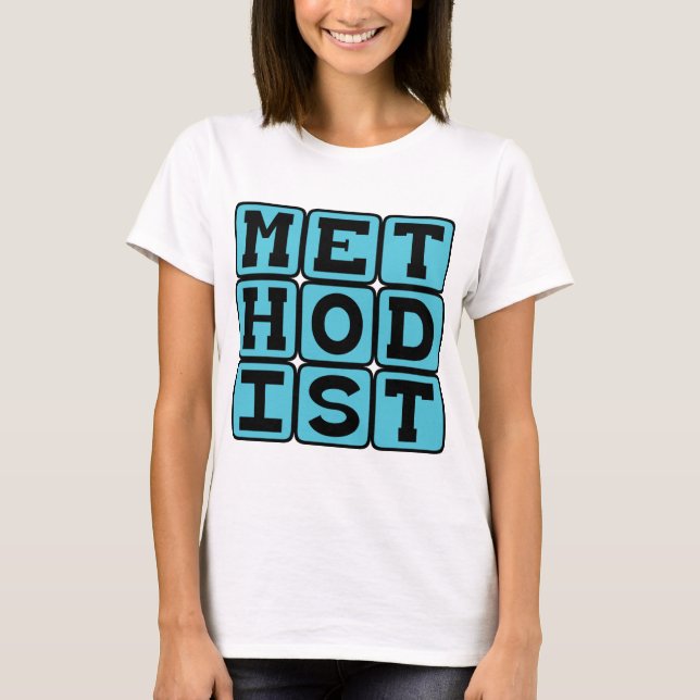 Methodist, protestantisk kristendom t shirt (Framsida)