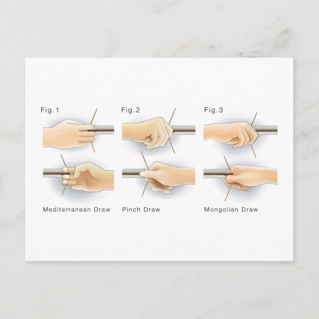 Methods Teckning Bows Kyudo Archery Yumi Bow Draw Vykort (Framsida)