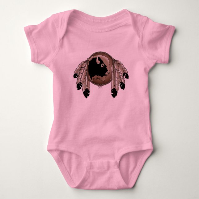 Metis Baby Shirts First Nations Art Baby Shirt T Shirt (Framsida)