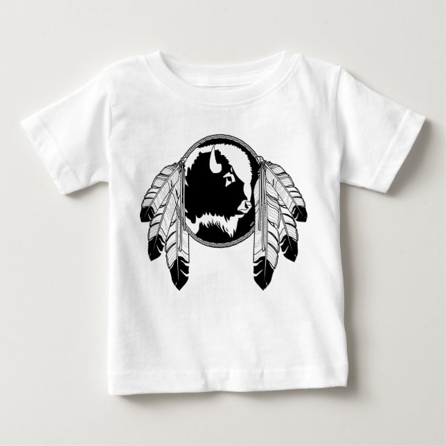 Metis Baby Shirts Native Wildlife Art Baby Shirt T Shirt (Framsida)