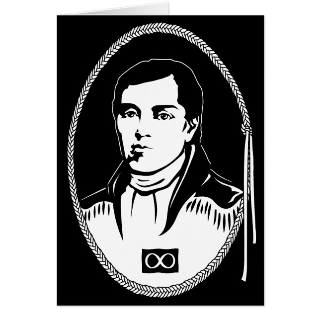 Metis Card Cuthbert Grant Art Cards Hälsningskort (Framsidan)