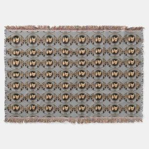 Metis First Nation Blanket Rebebell Flagga Throw Mysfilt