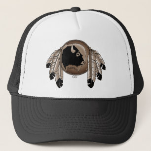 Metis First Nation Cap Buffalo Wildlife Cap Truckerkeps
