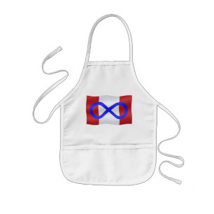 Metis Flagga Apron First Nation Kanada Apron Barnförkläde