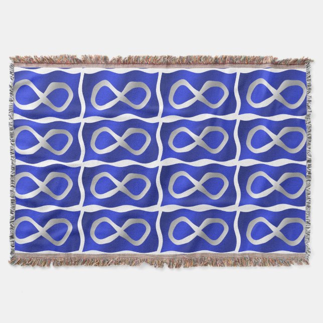 Metis Flagga Blanket First Nations Throw Blankets Filt (Framsidan)