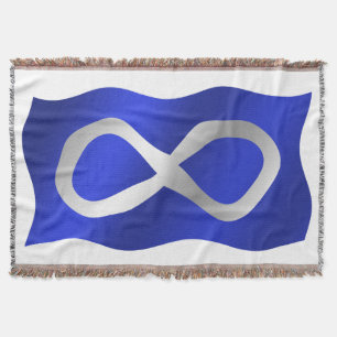 Metis Flagga Blanket First Nations Throw Blankets Filt