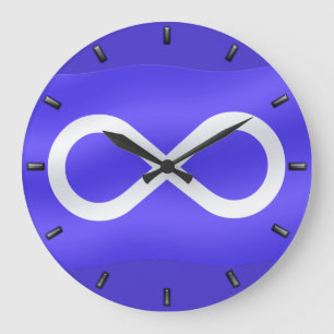 Metis Flagga Clock First Nation Flagga Clock Stor Klocka