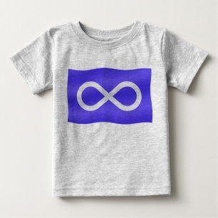 Metis Flagga Creeper First Nation Baby Gifts T-shirt