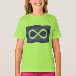 Metis Flagga Girl's T-shirt First Nation Shirt