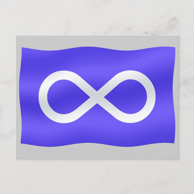 Metis-Flagga - konsthandlingar Vykort (Framsida)