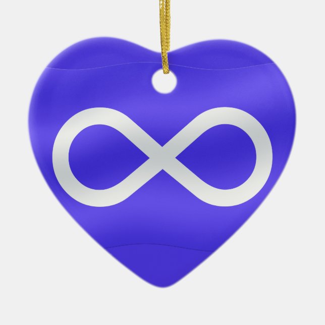 Metis Flagga Ornament Personlig Metis Dekoration (Framsidan)