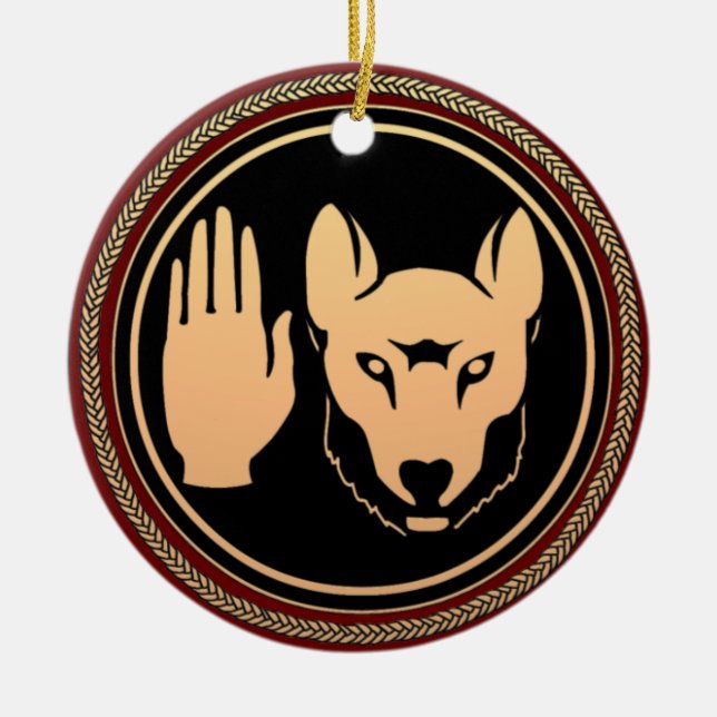 Metis Flagga Ornament Personlig Tribal Dekoration (Framsidan)