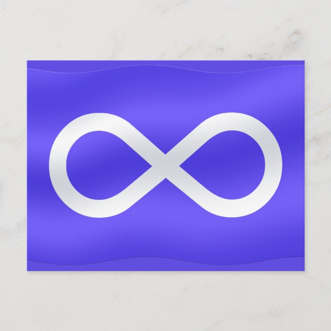 Metis Flagga Postcard Metis Första nationskort Vykort (Framsida)