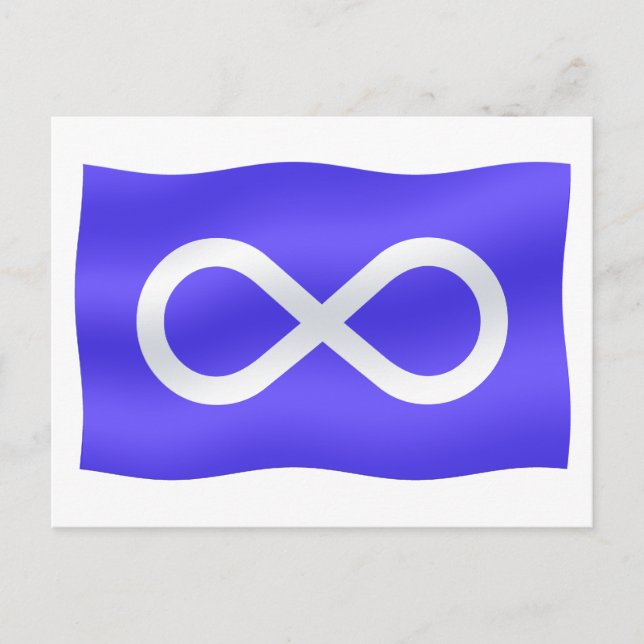 Metis Flagga Postcards Buffalo First Nations Cards Vykort (Framsida)