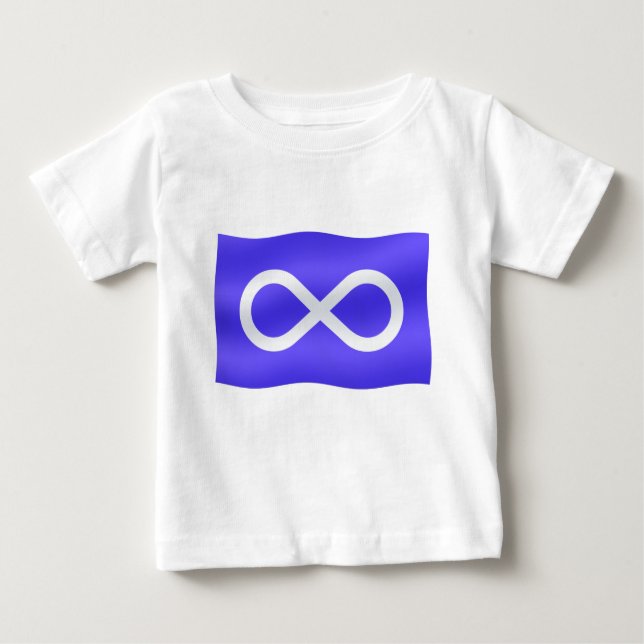 Metis Flagga T-shirt First Nation Baby Shirt (Framsida)