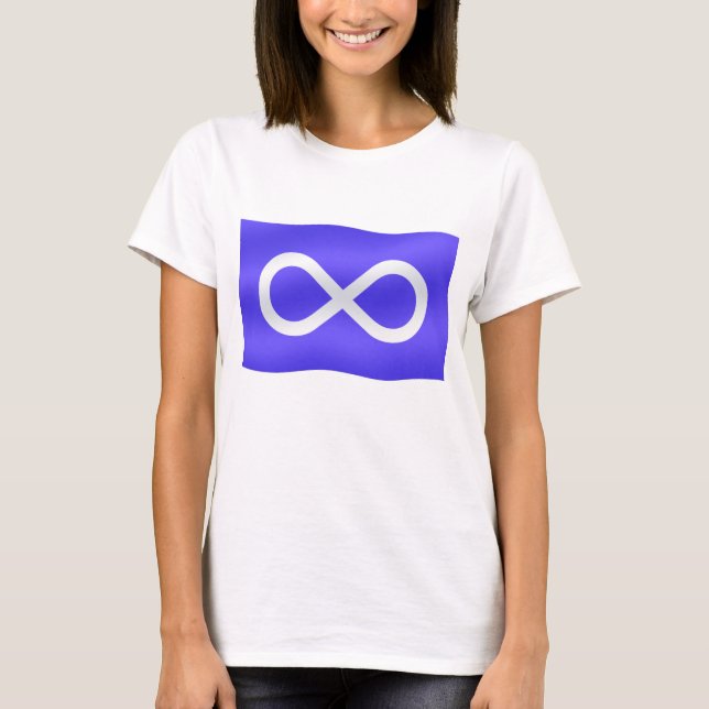 Metis Flagga Women's Tee First Nation T- shirt (Framsida)