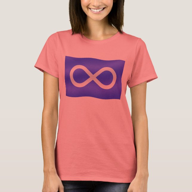 Metis Flagga Women's Tee Organic Metis T-shirt (Framsida)