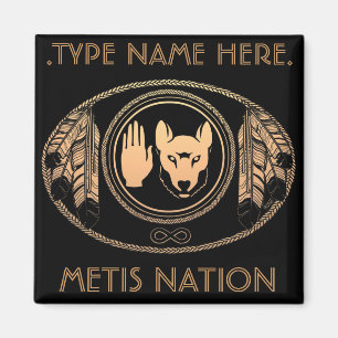 Metis Fridge Magnet Personlig Metis Flagga Magnet
