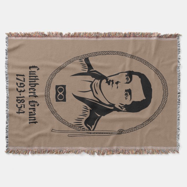 Metis Hero Blanket Cuthbert Grant Throw Blankets Filt (Framsidan)