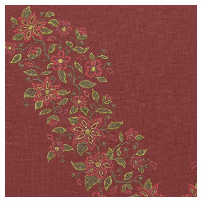Metis konsthantverk Textil Ursprunglig pärlbroderi (Närbild)