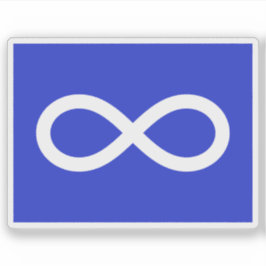 Métis (Michif) Nation-flaggan, Kanadas indianer Klistermärken