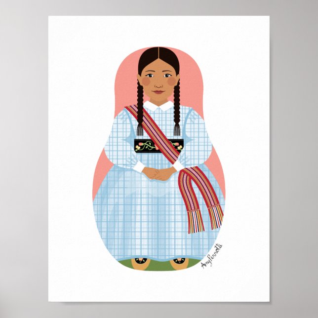 Métis Nation of Canada Matryoshka Poster (Framsidan)