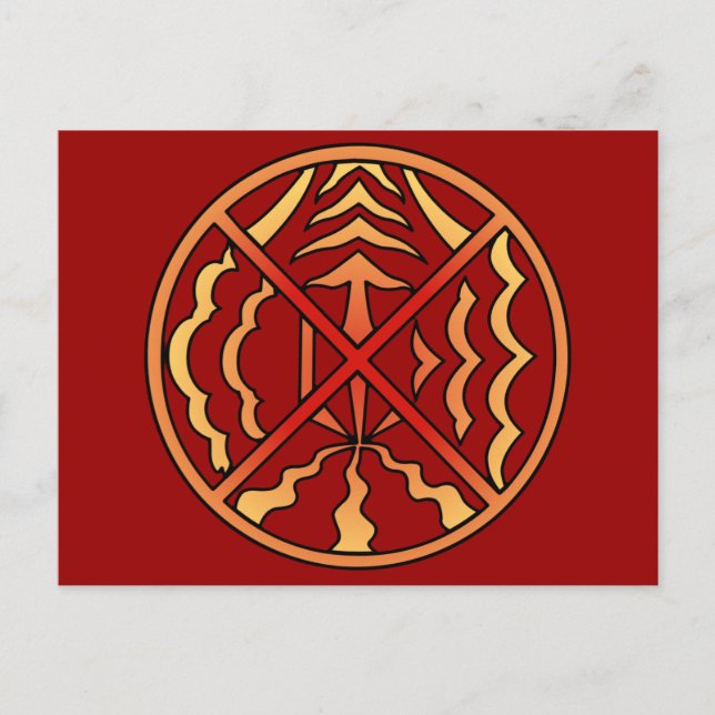 Metis Nation Postcards Andlig Native Art Cards Vykort (Framsida)