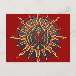 Metis Nation Postcards Andlig Native Art Cards Vykort