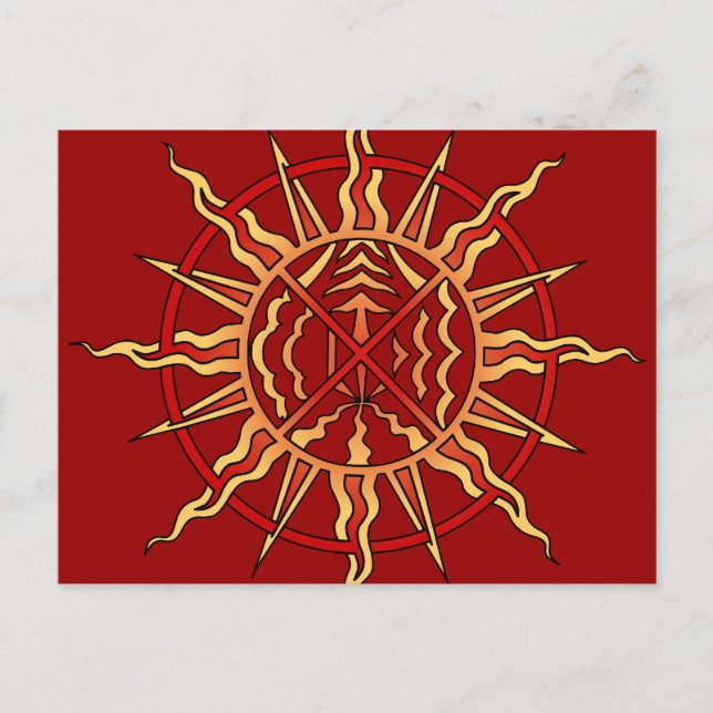 Metis Nation Postcards Andlig Native Art Cards Vykort (Framsida)