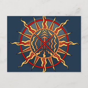 Metis Nation Postcards Andlig Native Art Cards Vykort