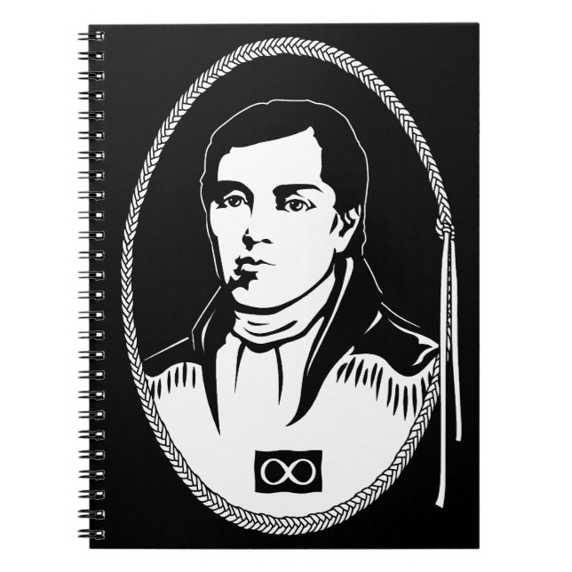 Metis Notebook Cuthbert Grant Journal Bok Gifts Anteckningsbok Med Spiral (Framsidan)