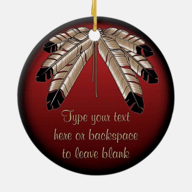 Metis Ornament Personlig First Nations Keepsaké (Baksidan)