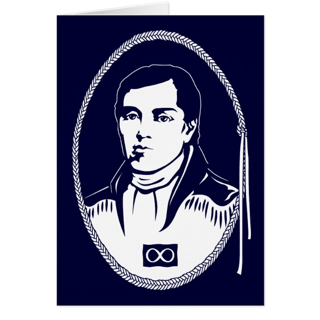 Metis Pride Card Personlig Cuthbert Grant Card Hälsningskort (Framsidan)