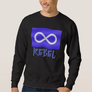 Metis Rebel Sweatshirt Metis Flagga Shirts Metis T