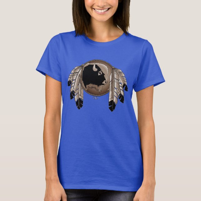 Metis T-shirts Women's Native Wildlife Art Shirts (Framsida)