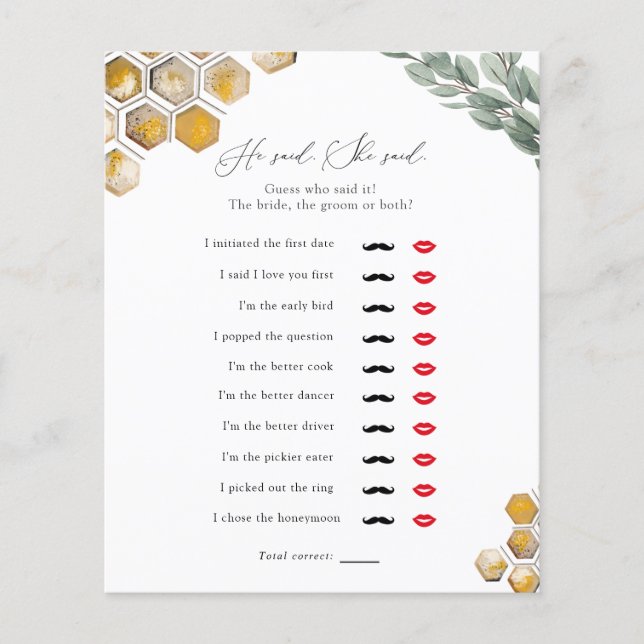 Meto Bee sa att hon sa Möhippa Game (Framsida)