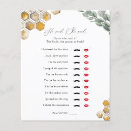 Meto Bee sa att hon sa Möhippa Game