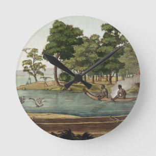 Metod av navigering i nya Holland som inristas av Rund Klocka