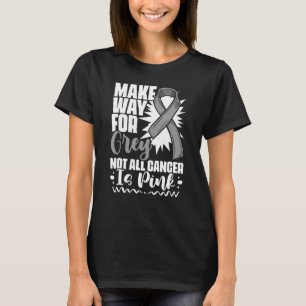 Metod för Grått- ribbon Survivor Brain Tumor T Shirt