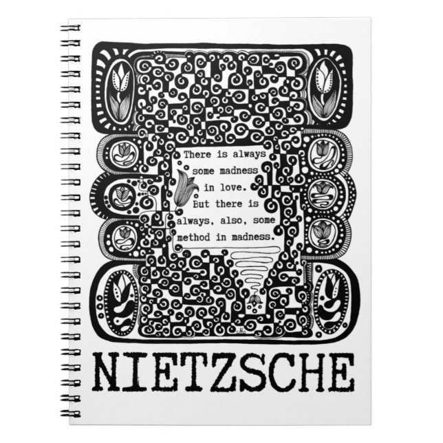 metod i GALENHET filosofi citat av Nietzsche Anteckningsbok (Framsidan)