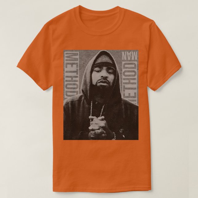 Metod Man Retro RApper T Shirt (Design framsida)