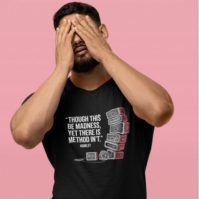 Metod på Galenheta: Minimalistisk bakgrundsscentea T Shirt (Skapare uppladdad)